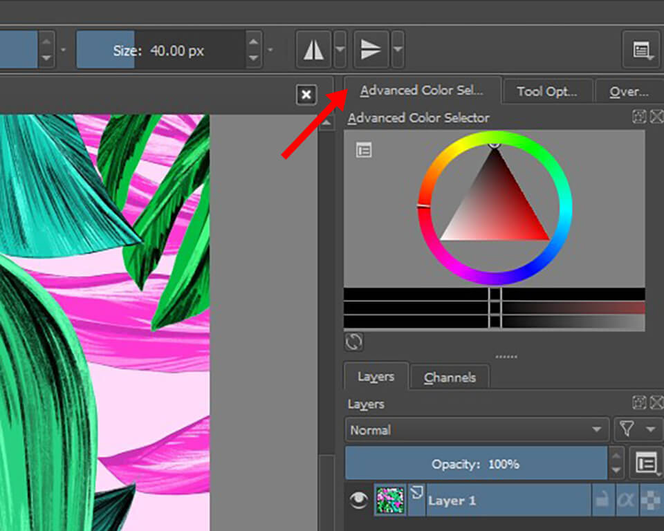 krita smart drawing mode