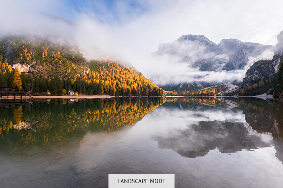 landscape camera mode