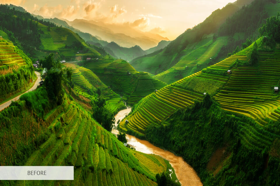 landscape photography editing technique