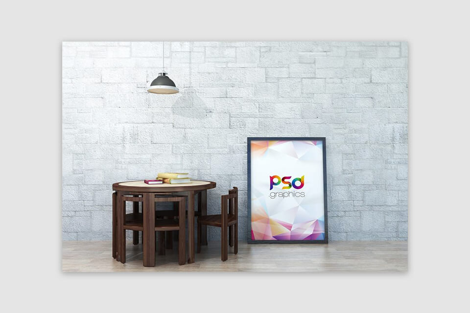 large poster mockup