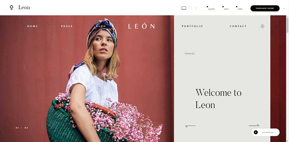 leon wordpress theme