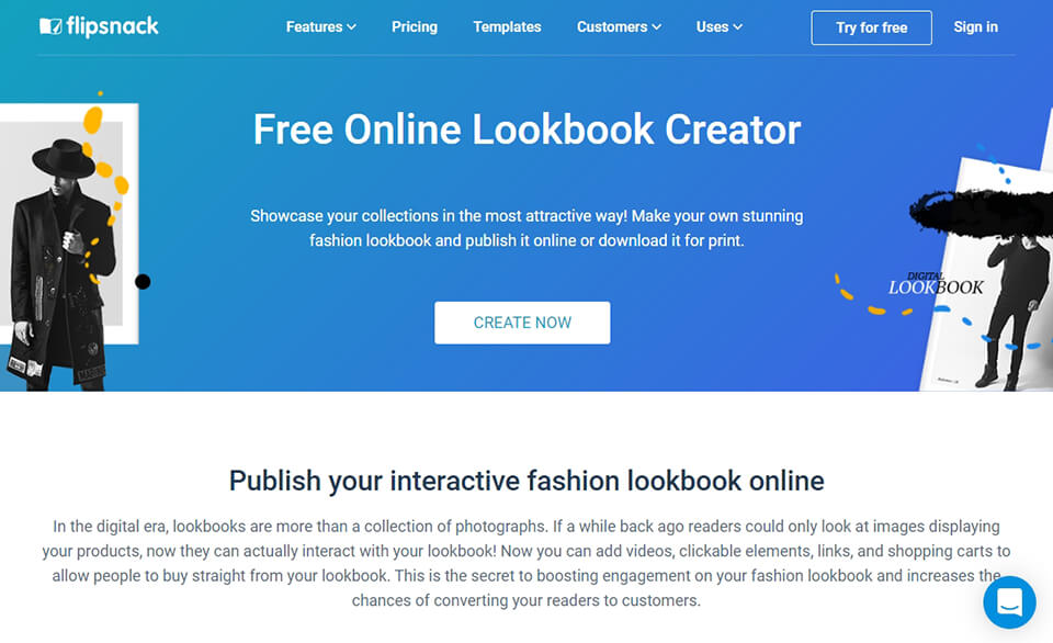 lookbook creator app flipsnack