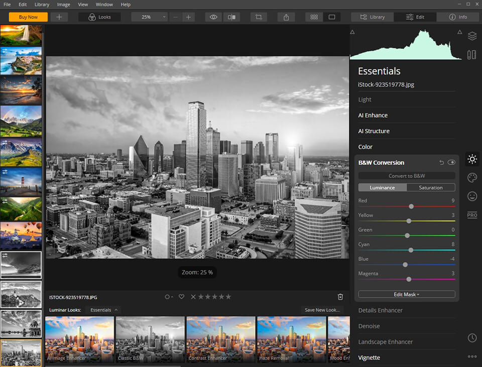luminarバッチ写真編集