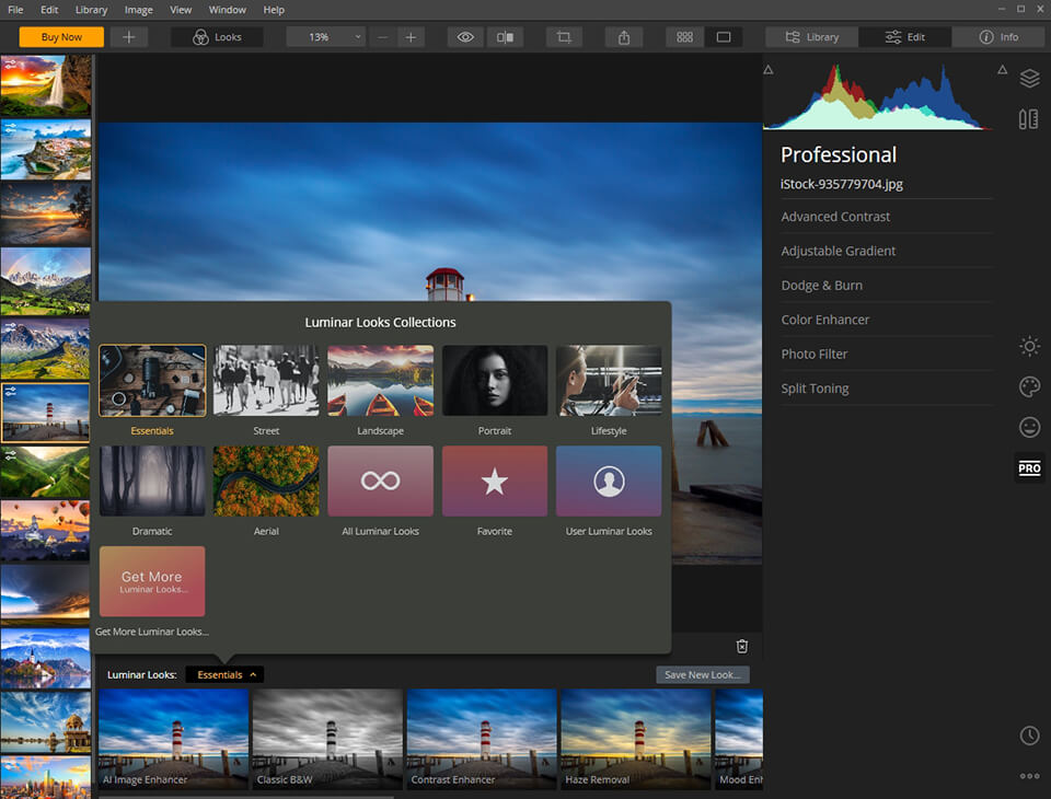 luminarプリセット