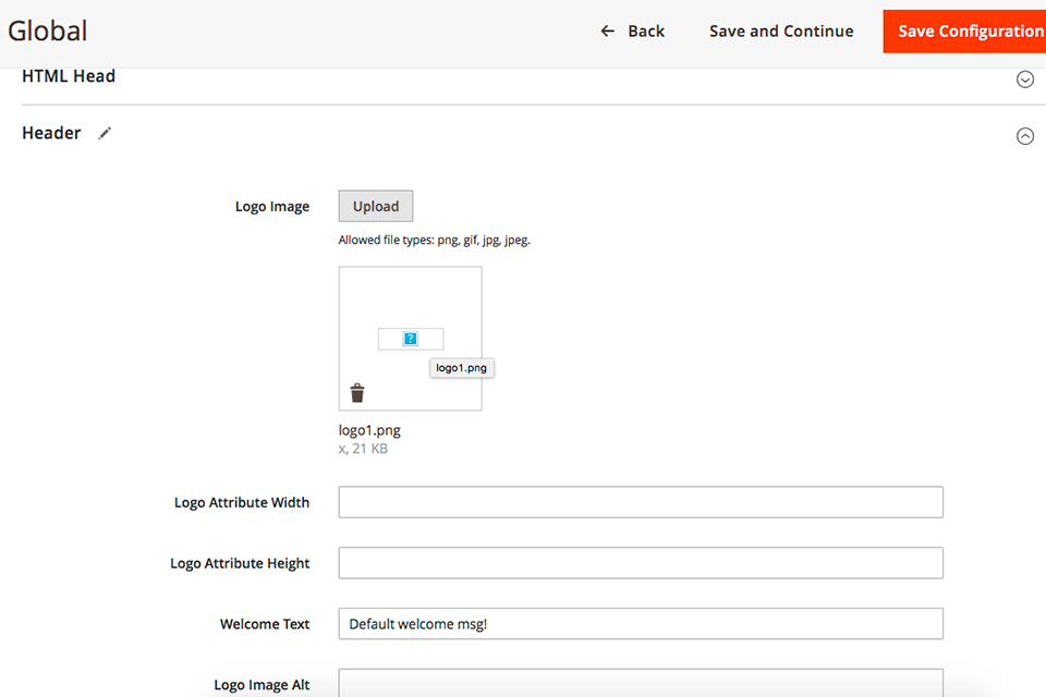 magento ecommerce platforms interface