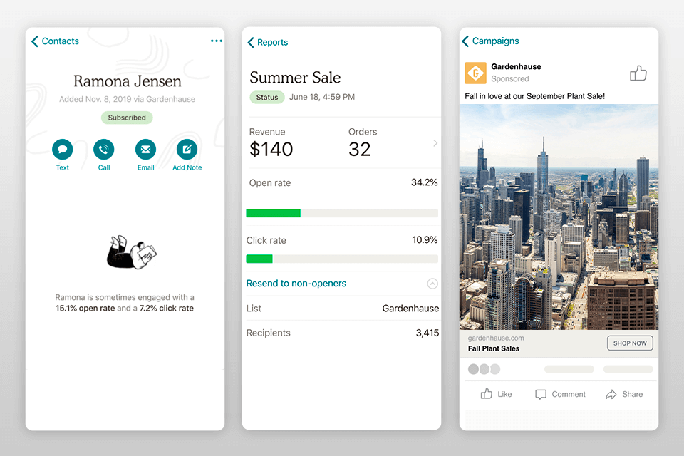 mailchimp photography business app