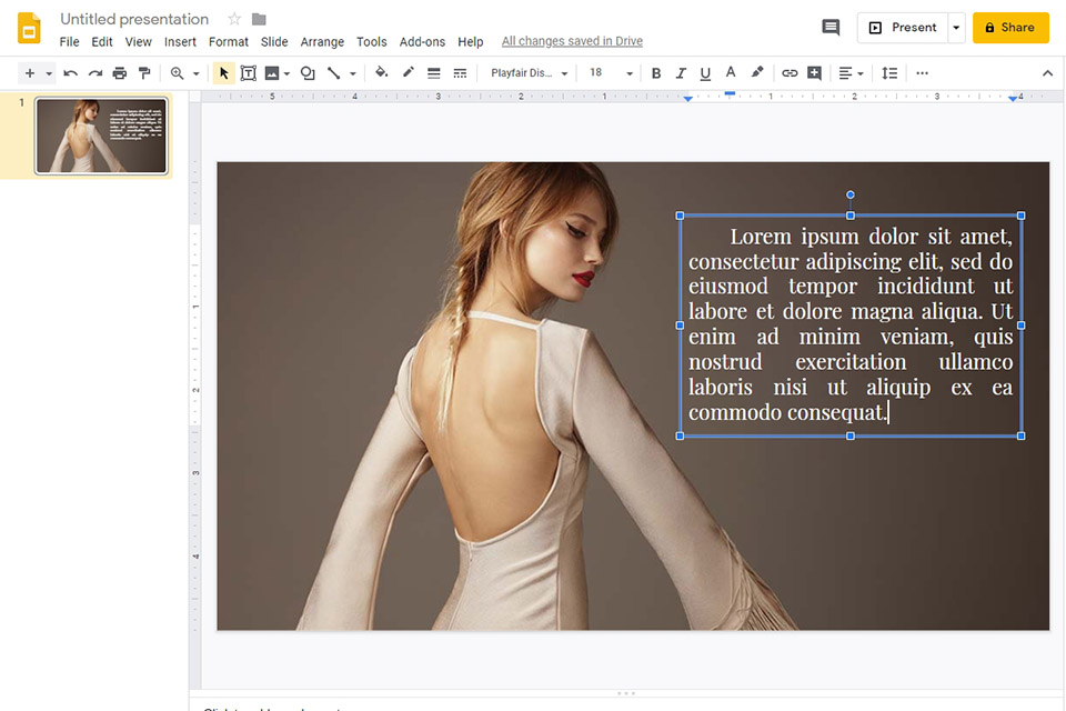 making a look book adding text