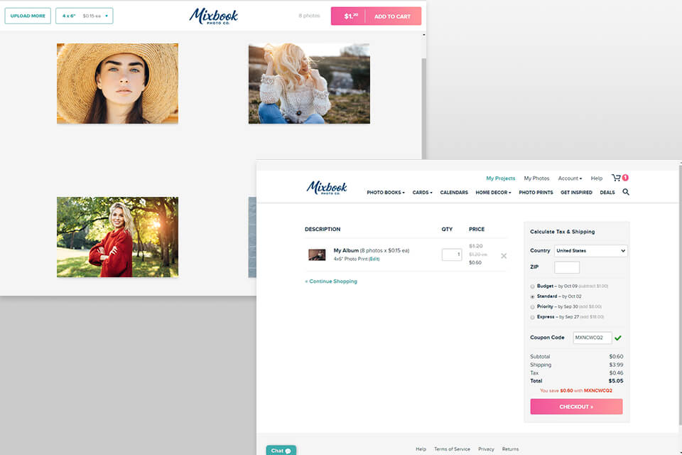 mixbook photo printing