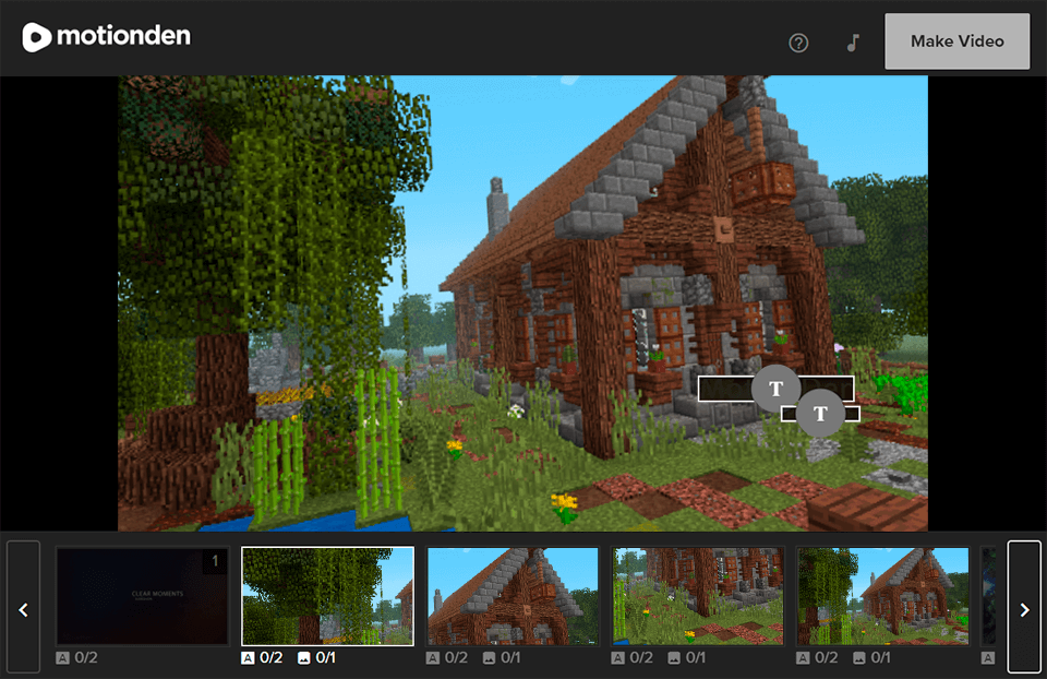 motionden minecraft animation maker interface