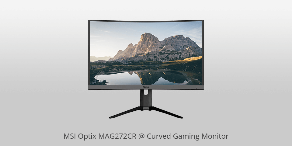 curved non-glare gaming monitor with narrow bezel and 165hz