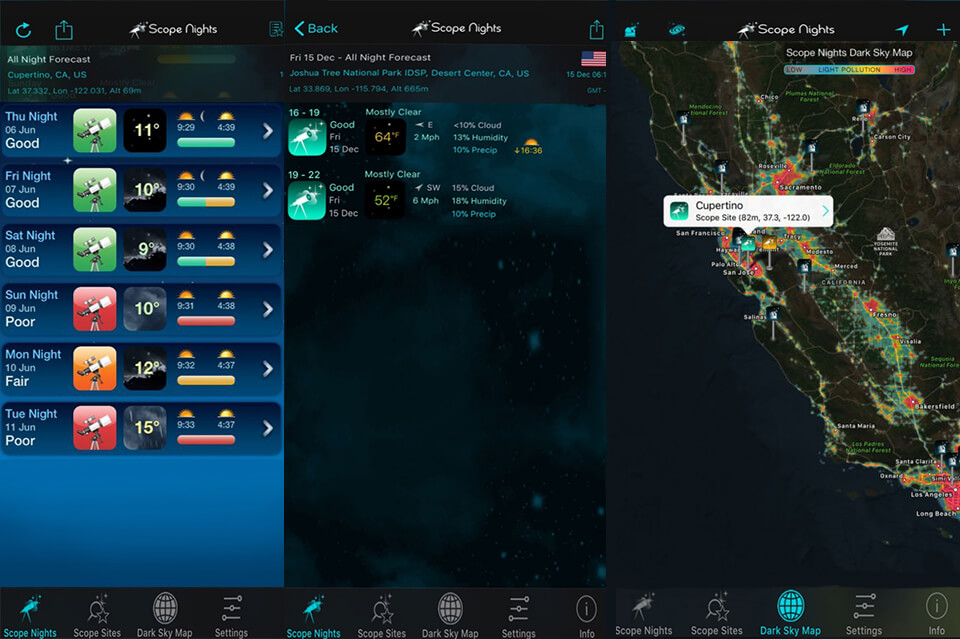 night photography app for beginners scope nights