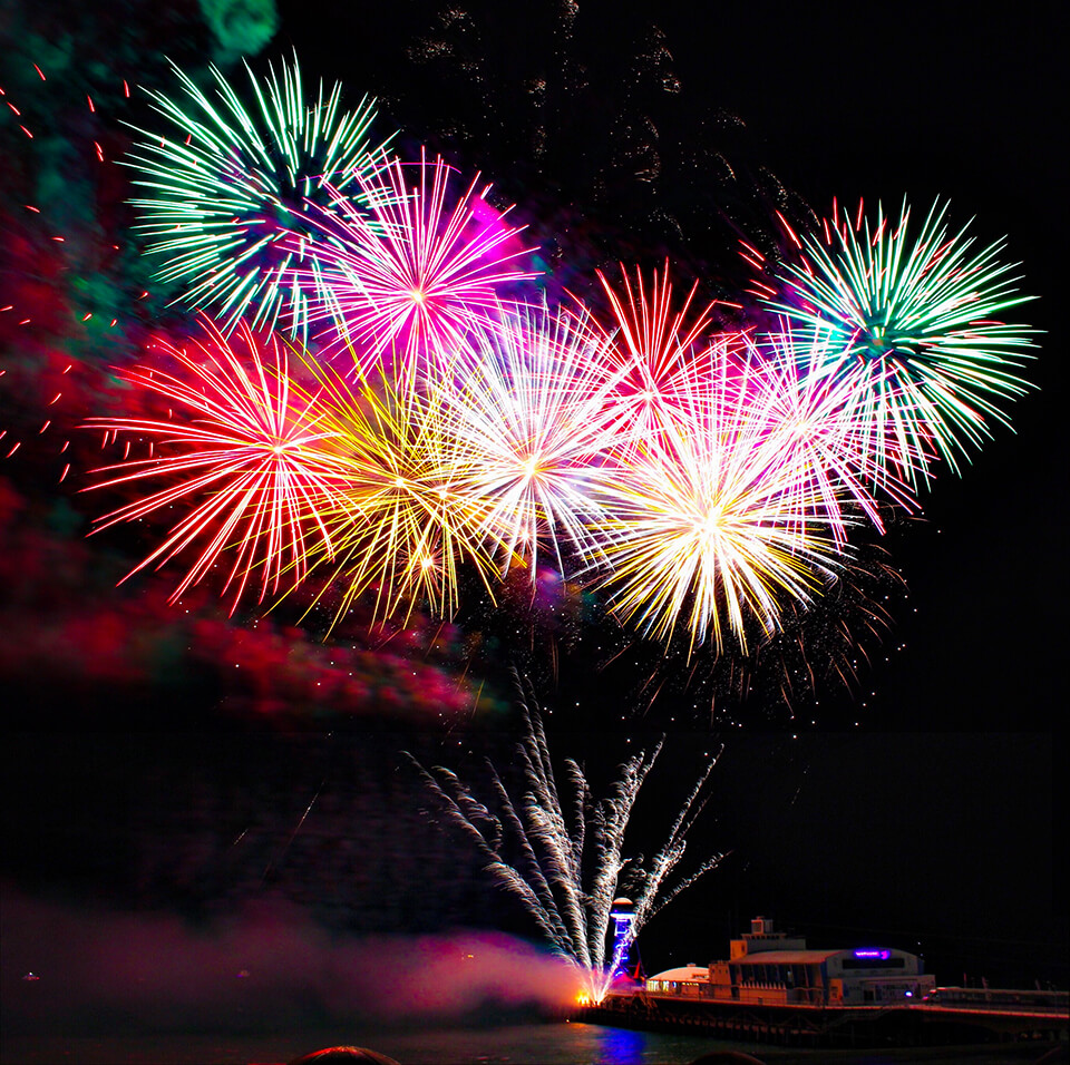 fireworks nighttime photography ideas 