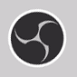 obs studio game recording software logo