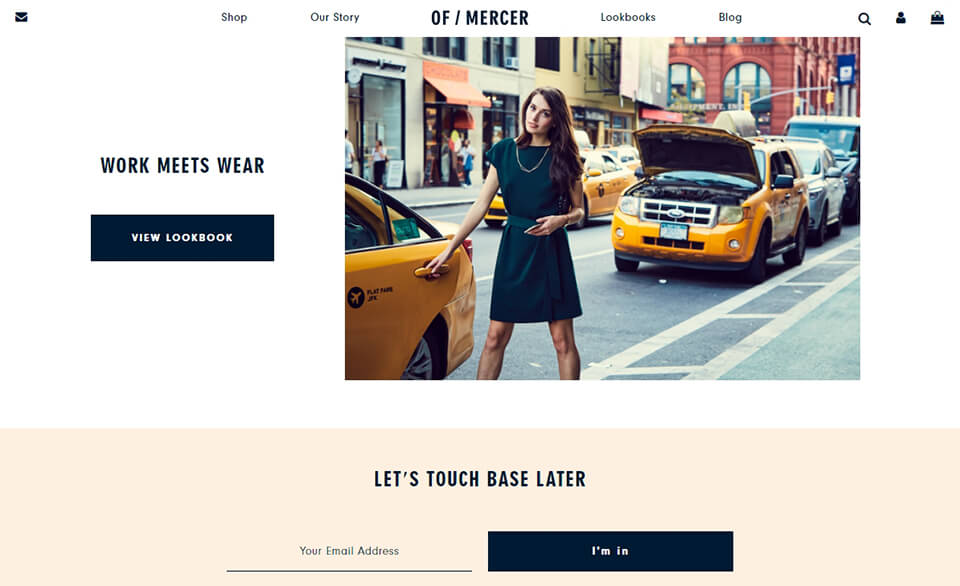 of mercer online lookbook
