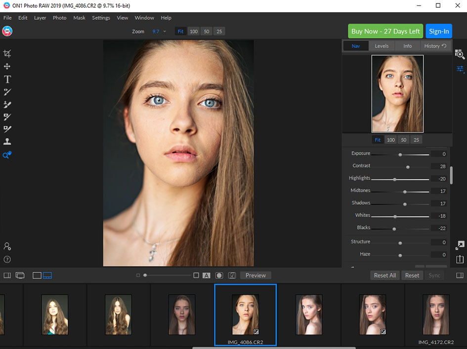 on1 photo raw adjusting and editing photos