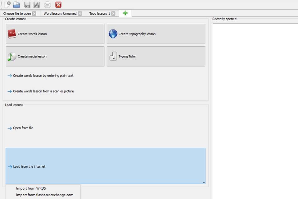 openteacher best german learning software interface