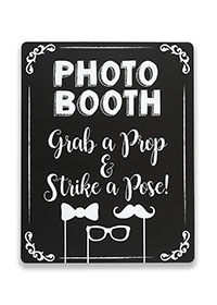 photo booth props sign