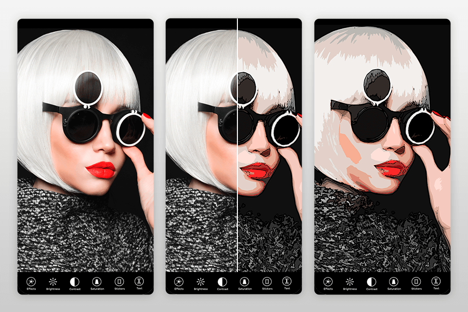 photo to cartoon yourself edit cartoon pictures app interface