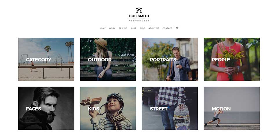 photographer wordpress theme