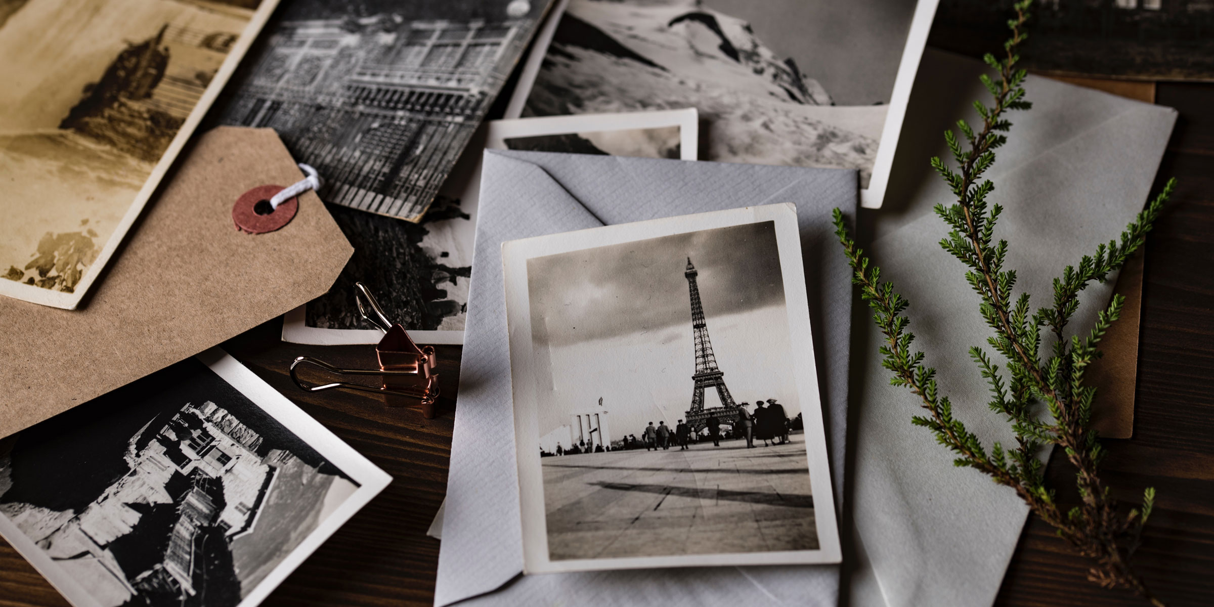 photos gathered for a photo book