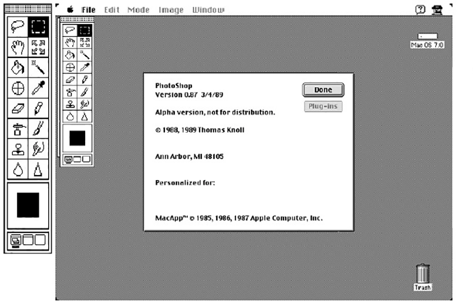 photoshop 0.87 old version