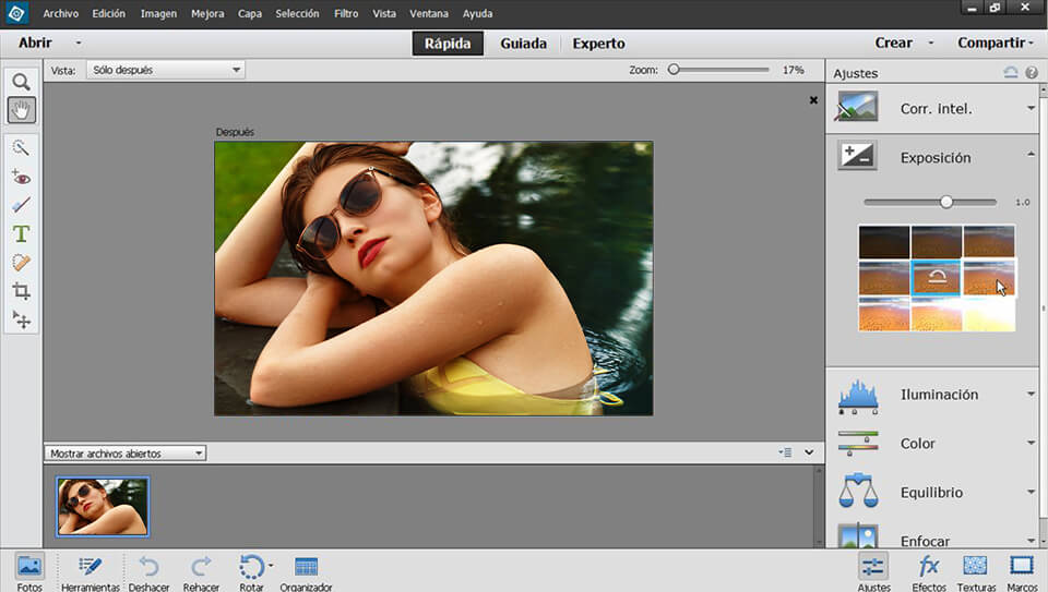 photoshop elements interfaccia