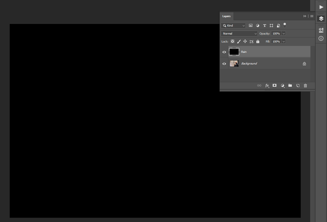 photoshop elements rain effect
