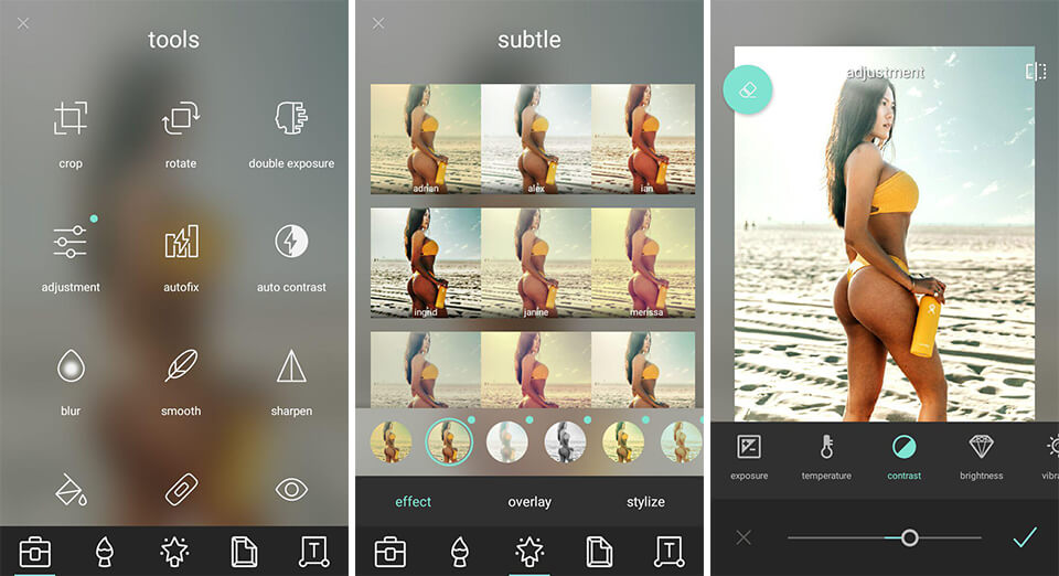 Pixlr app free interface