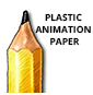 plastic animation paper logo