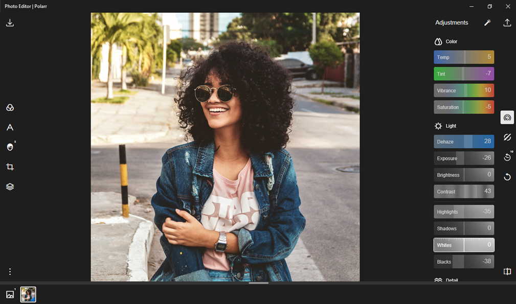 polarr pro adjustments fix
