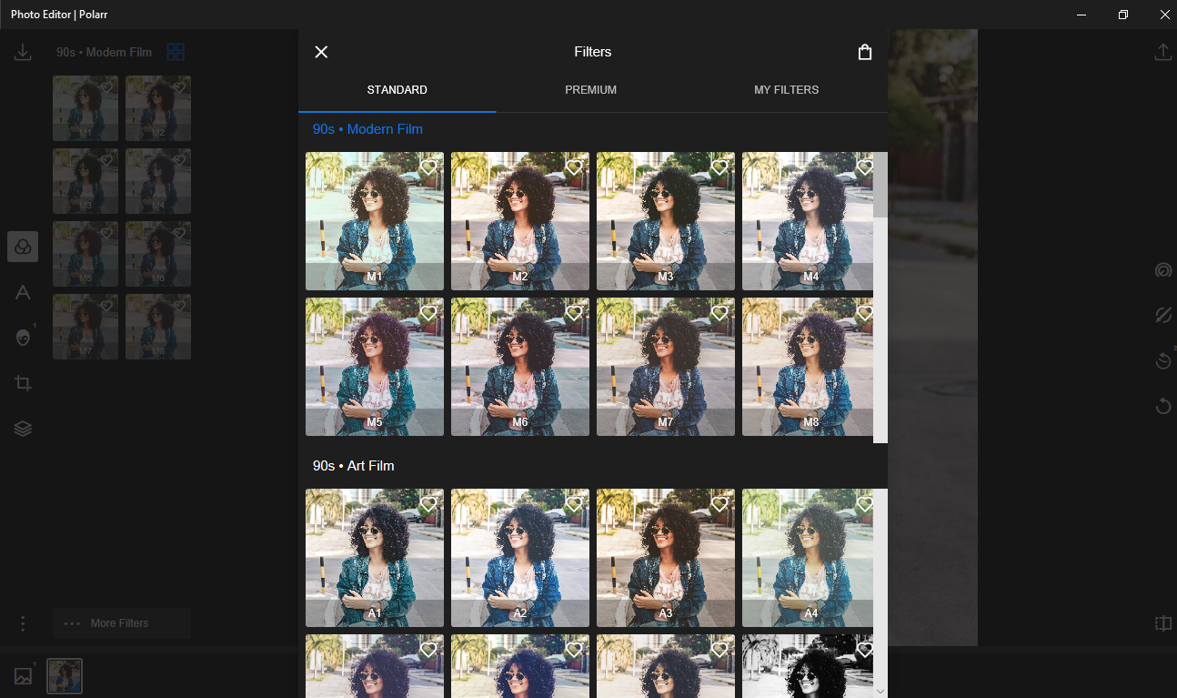 polarr pro filters