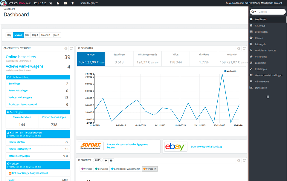 prestashop ecommerce shopping cart software