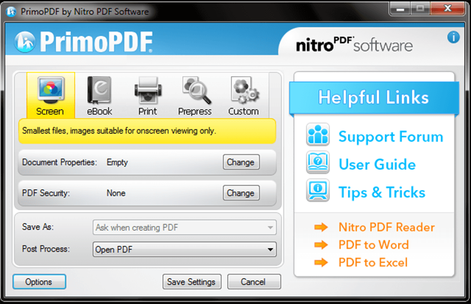 primo pdf download interface