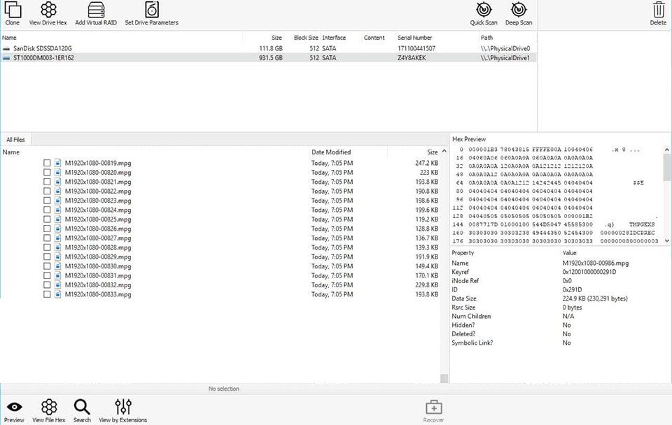 prosoft data rescue 5 interface