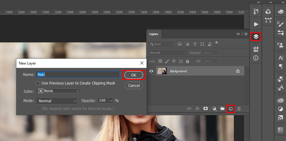 rain effect background