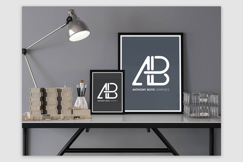 realistic poster mockup