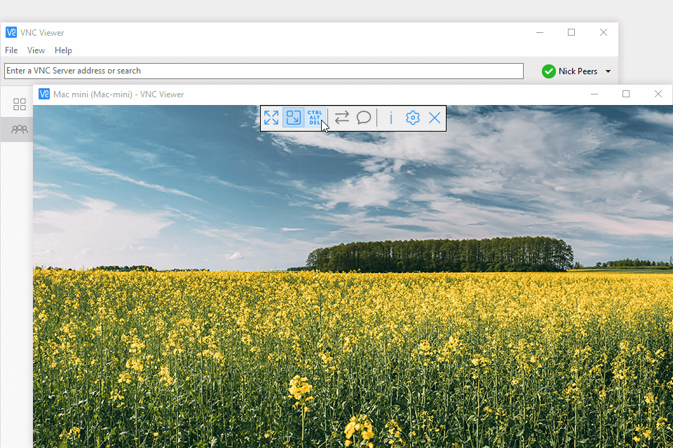 realvnc vnc software interface