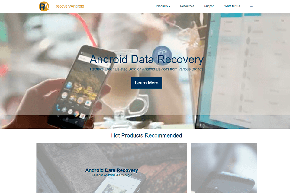 recovery android review interface