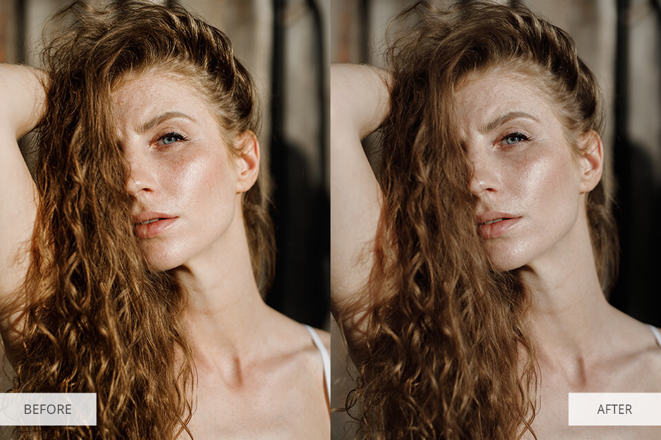 retouching hair frequency separation