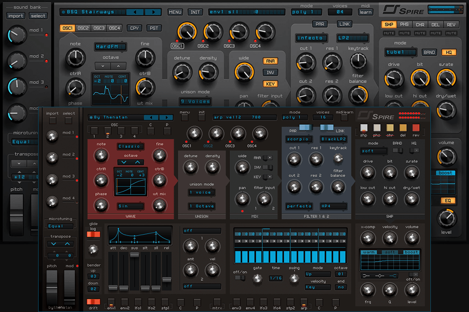 reveal sound spire synthesizer software interface