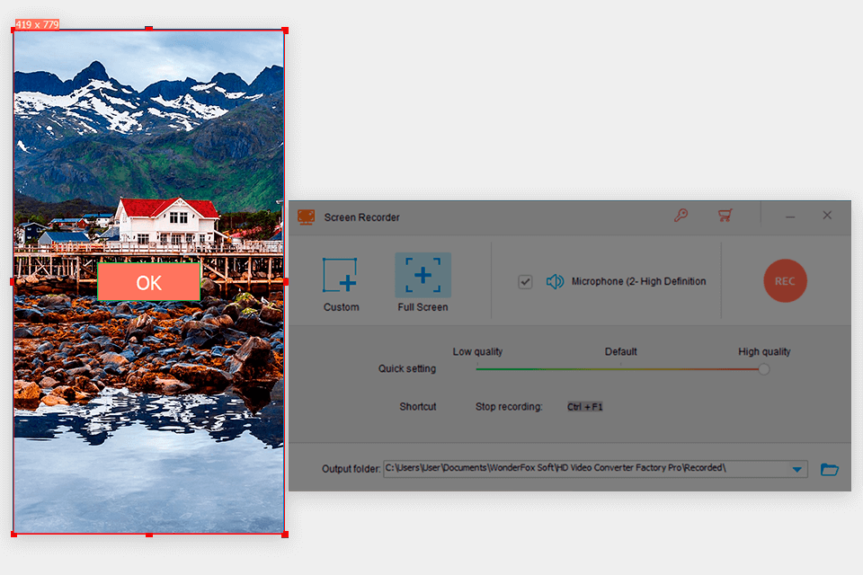 screen recorder hd video converter factory pro