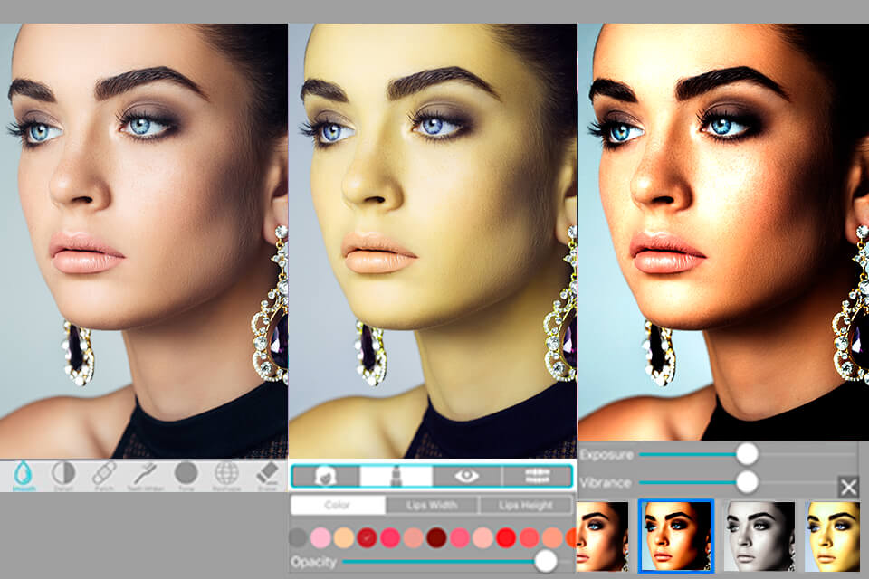 selfie editor app screen