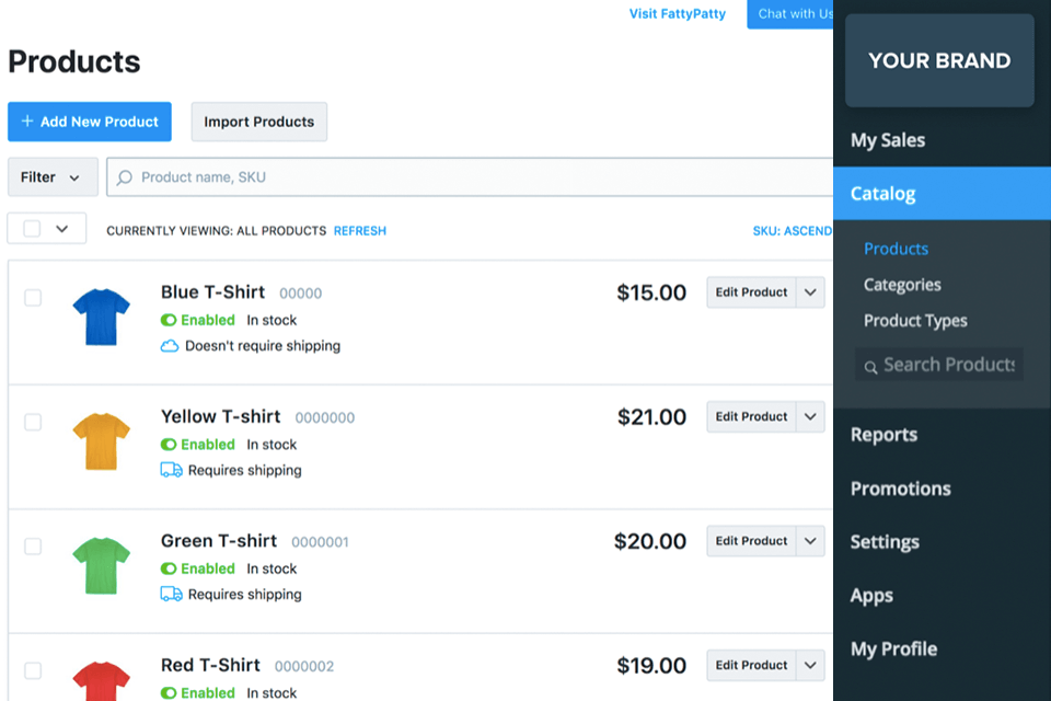 shopify ecommerce shopping cart software