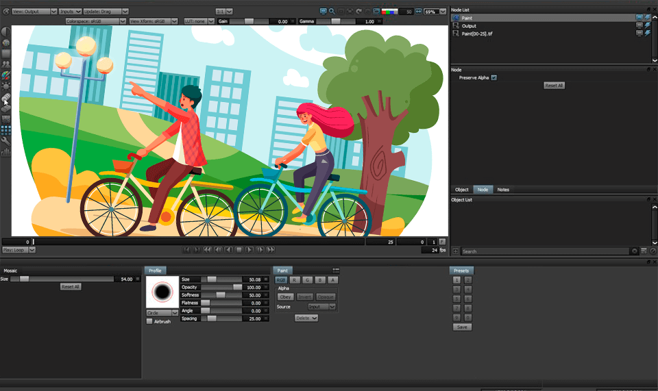 silhouette fx rotoscoping software interface