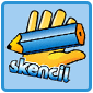 open source design software skencil logo