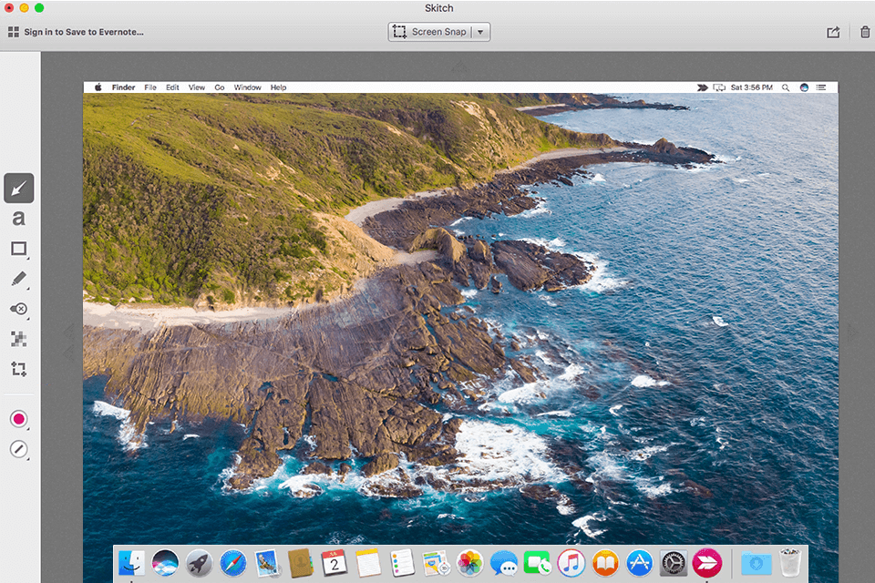 skitch snipping tool for mac interface