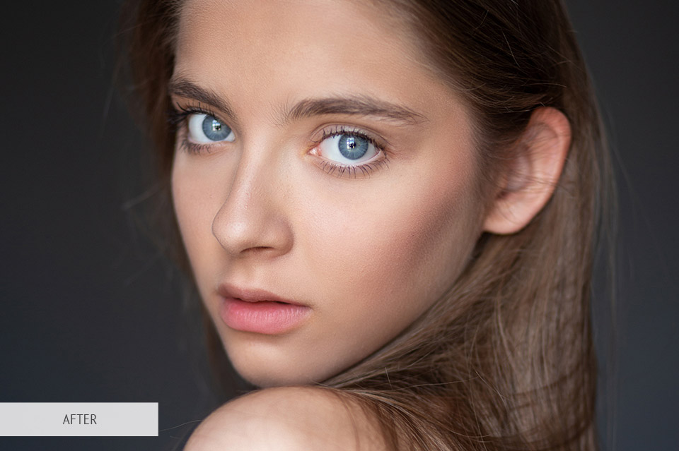 how to smooth skin in Photoshop action