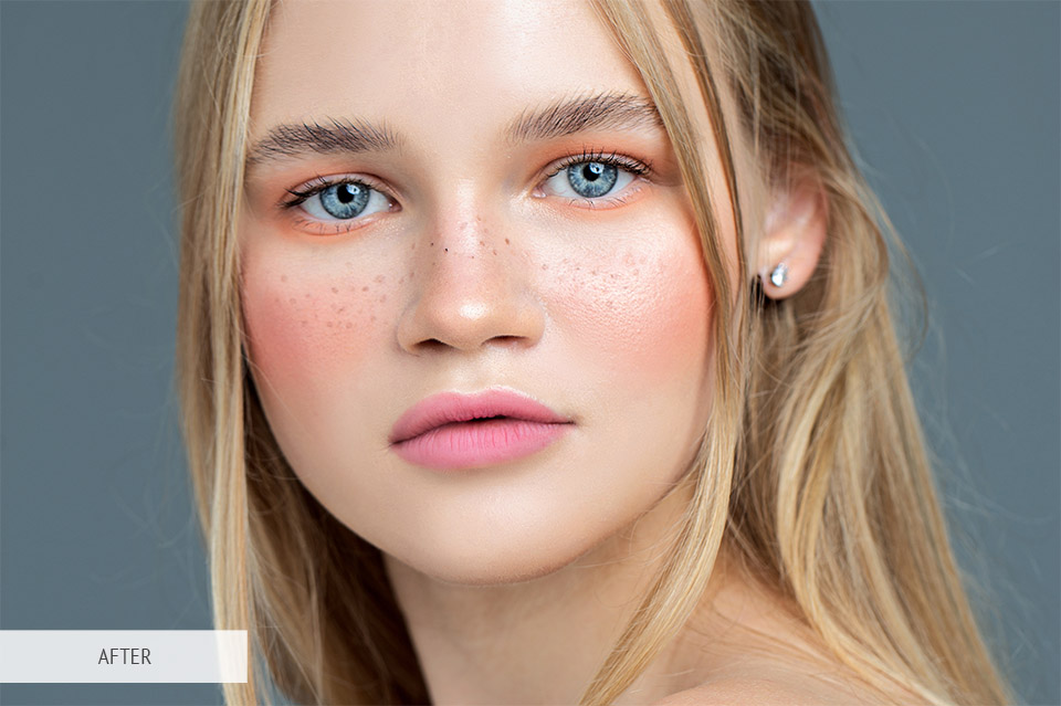 smooth skin photoshop with dodge and burn before after