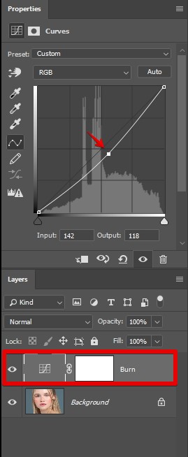 smooth skin photoshop with dodge and burn create burn layer