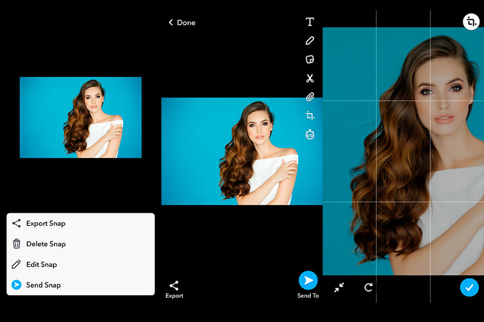 snapchat selfie app screen